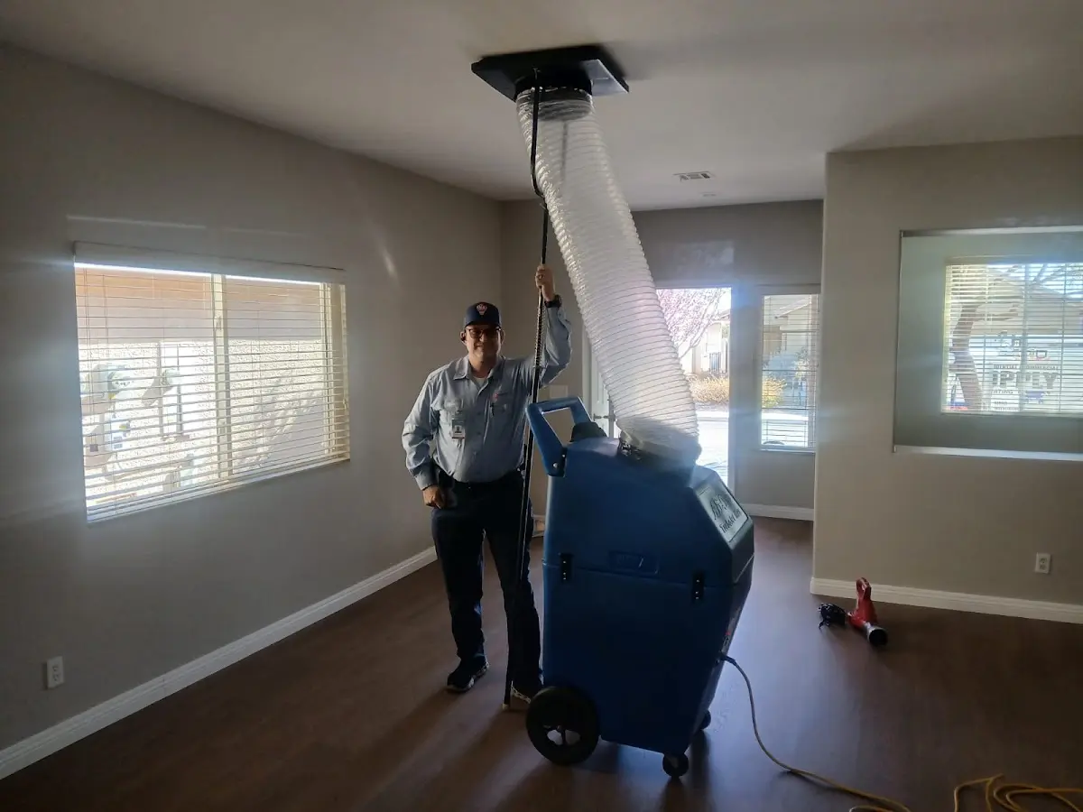 Professional Dryer Vent Cleaning work inside a Wakefield home